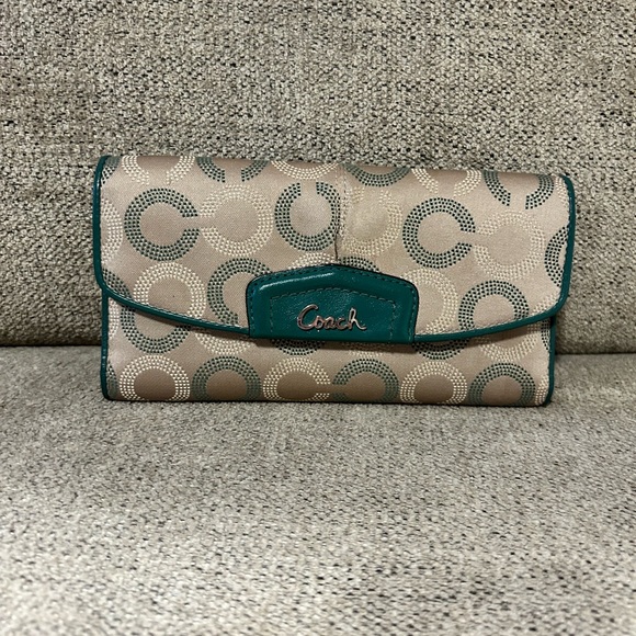 Coach Handbags - Coach dotted op art wallet